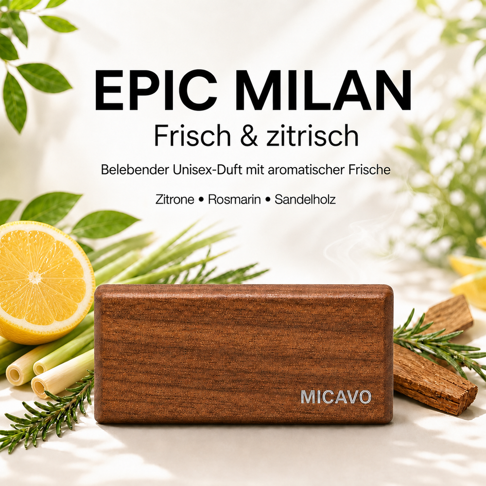 Epic Milan Duftposter – frisch und zitrisch mit Zitrone, Rosmarin und Sandelholz