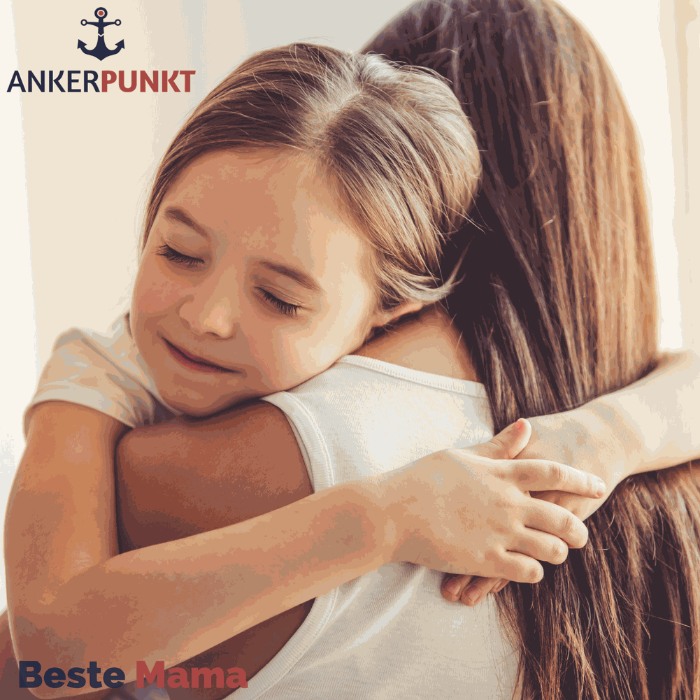 ANKERPUNKT Schlüsselanhänger Leder mit Gravur "Best Mom Ever" in Grau - Perfektes Geschenk für Mama.
