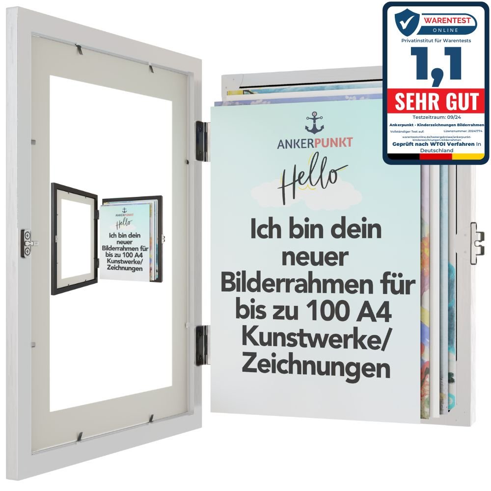 Bilderrahmen für Kinderzeichnungen im A4 Format - Ankerpunkt