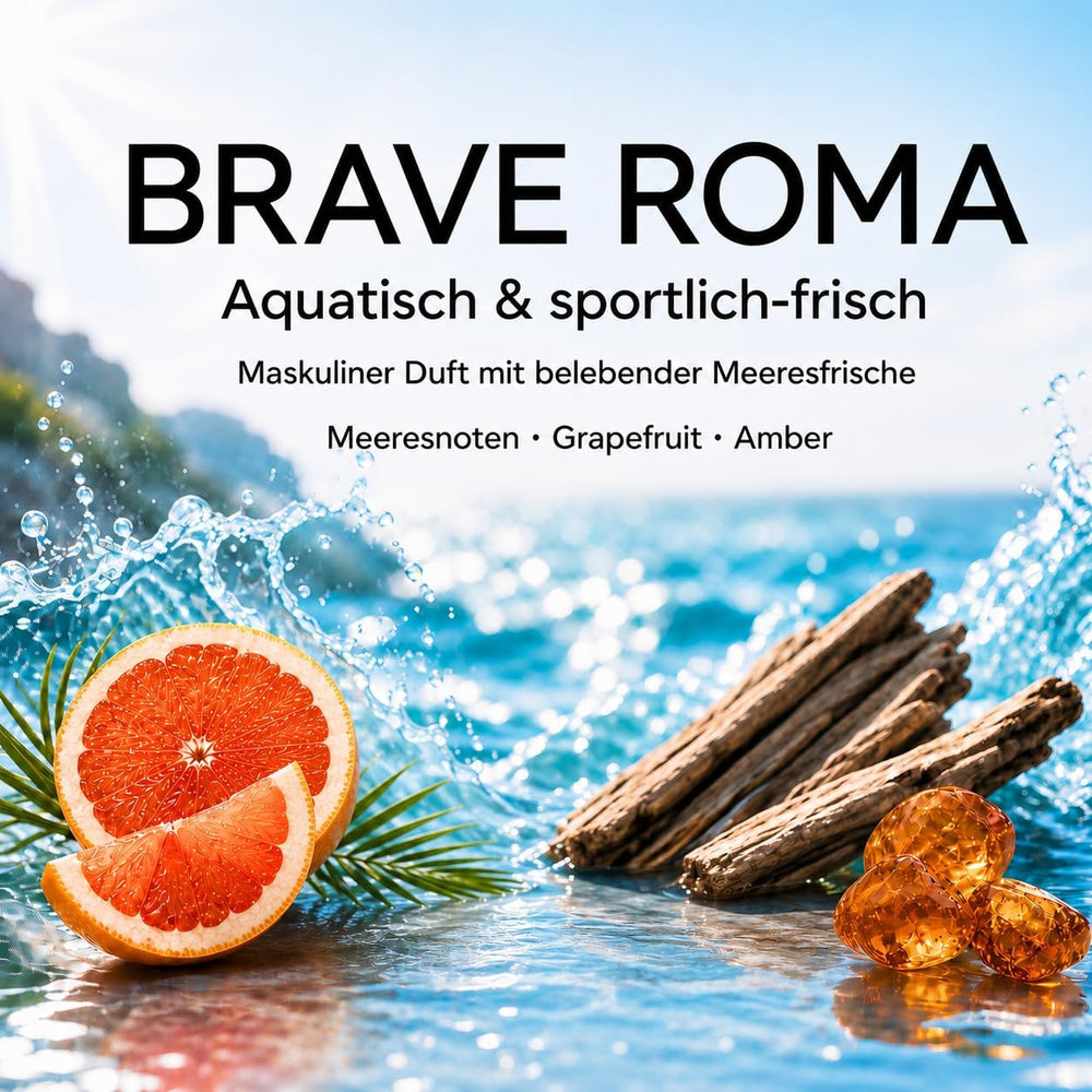 Brave Roma Refill – zwei Nachfüllungen für den Duftspender aus Walnussholz | MICAVO