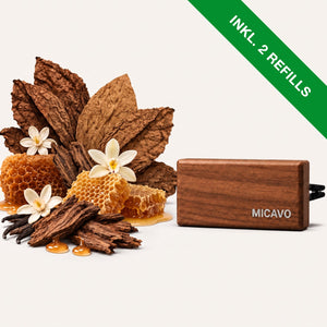 MICAVO Mystery Cuba ohne Geschenkkarton – Autoparfüm mit 2 Refills