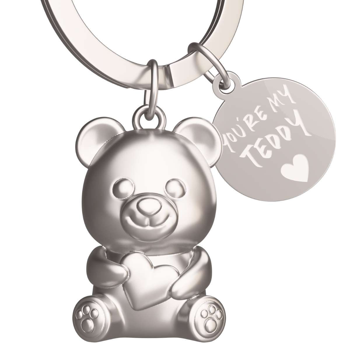 Teddy Schlüsselanhänger mit Gravur „You’re my Teddy“ – süßer Glücksbringer als Geschenk.