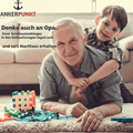 Beste Oma Schlüsselanhänger Leder dunkelbraun - Ankerpunkt