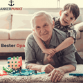 Bester Opa Schlüsselanhänger Leder dunkelbraun - Ankerpunkt